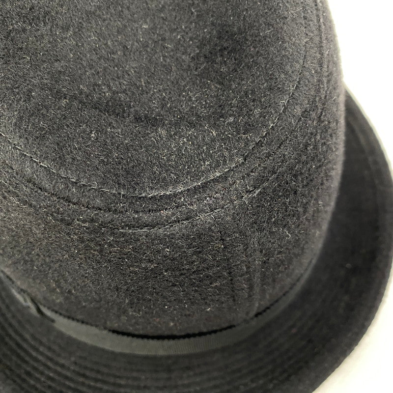 【中古品】【メンズ/レディース】 Borsalino ボルサリーノ BX451-10A00 アンゴラ100％ 中折れ BUCKET HAT バケット ハット 帽子 185-260407-kh-09-izu サイズ：56cm カラー：ブラック 万代Net店