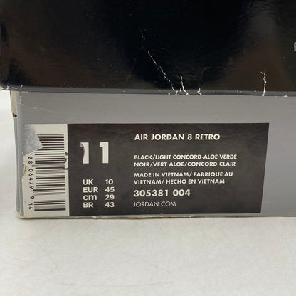 【中古品】【メンズ】 NIKE ナイキ 305381-004 AIR JORDAN エア ジョーダン 8 RETRO レトロ スニーカー シューズ 靴 160-260408-ya-01-izu サイズ：29cm カラー：BLACK/LIGHT CONCORD 万代Net店