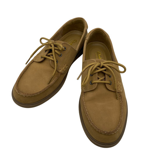 【中古品】【メンズ】 Clarks クラークス 699J BRATTON BOAT ブラットン ボート シューズ 靴 164-260408-ya-03-izu サイズ：27cm カラー：ベージュ 万代Net店