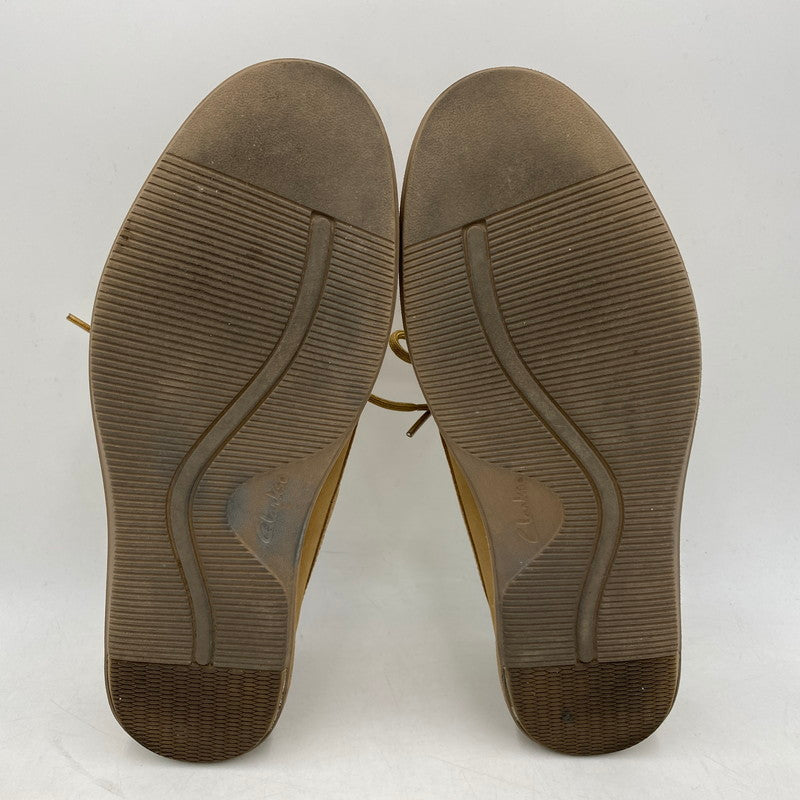 【中古品】【メンズ】 Clarks クラークス 699J BRATTON BOAT ブラットン ボート シューズ 靴 164-260408-ya-03-izu サイズ：27cm カラー：ベージュ 万代Net店