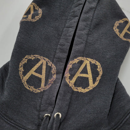 【中古品】【メンズ】 SUPREME×UNDERCOVER シュプリーム×アンダーカバー 16AW ANARCHY HOODED SWEATSHIRT アナーキー フーデッド スウェットシャツ トップス 長袖 149-260406-cs-16-izu サイズ：L カラー：ブラック 万代Net店