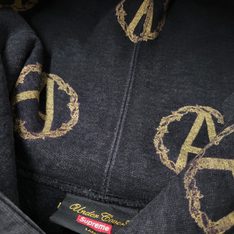 【中古品】【メンズ】 SUPREME×UNDERCOVER シュプリーム×アンダーカバー 16AW ANARCHY HOODED SWEATSHIRT アナーキー フーデッド スウェットシャツ トップス 長袖 149-260406-cs-16-izu サイズ：L カラー：ブラック 万代Net店