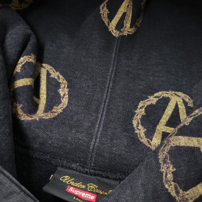 【中古品】【メンズ】 SUPREME×UNDERCOVER シュプリーム×アンダーカバー 16AW ANARCHY HOODED SWEATSHIRT アナーキー フーデッド スウェットシャツ トップス 長袖 149-260406-cs-16-izu サイズ：L カラー：ブラック 万代Net店