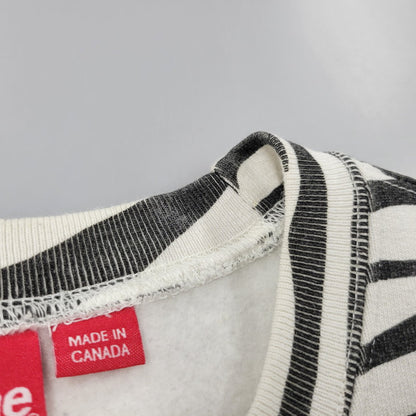 【中古品】【メンズ】 Supreme シュプリーム 22FW BOX LOGO CREWNECK ボックス ロゴ クルーネック トップス 長袖 149-260406-cs-13-izu サイズ：L カラー：ホワイト×ブラック 万代Net店