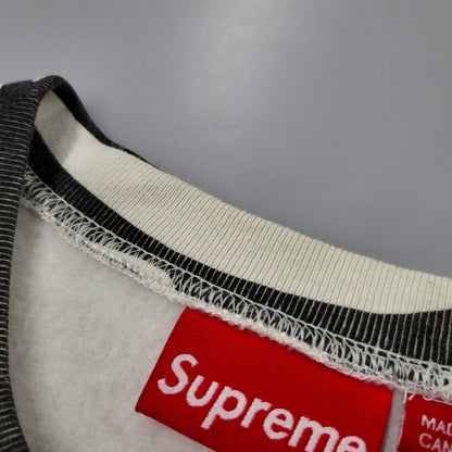 【中古品】【メンズ】 Supreme シュプリーム 22FW BOX LOGO CREWNECK ボックス ロゴ クルーネック トップス 長袖 149-260406-cs-13-izu サイズ：L カラー：ホワイト×ブラック 万代Net店