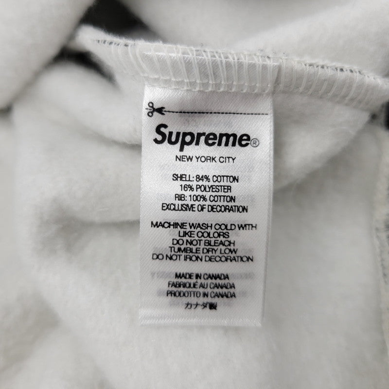 【中古品】【メンズ】 Supreme シュプリーム 22FW BOX LOGO CREWNECK ボックス ロゴ クルーネック トップス 長袖 149-260406-cs-13-izu サイズ：L カラー：ホワイト×ブラック 万代Net店