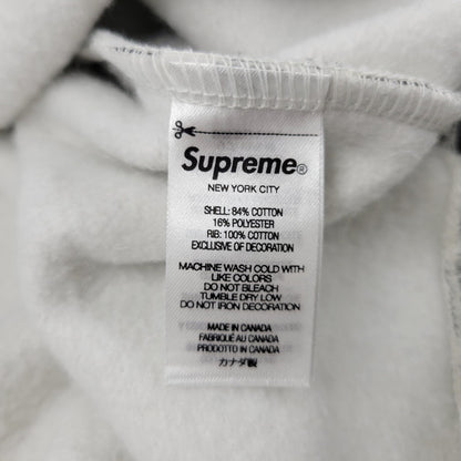 【中古品】【メンズ】 Supreme シュプリーム 22FW BOX LOGO CREWNECK ボックス ロゴ クルーネック トップス 長袖 149-260406-cs-13-izu サイズ：L カラー：ホワイト×ブラック 万代Net店