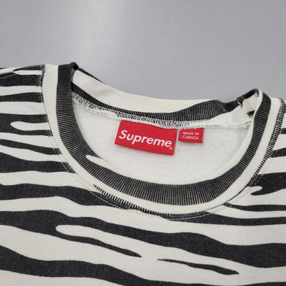【中古品】【メンズ】 Supreme シュプリーム 22FW BOX LOGO CREWNECK ボックス ロゴ クルーネック トップス 長袖 149-260406-cs-13-izu サイズ：L カラー：ホワイト×ブラック 万代Net店