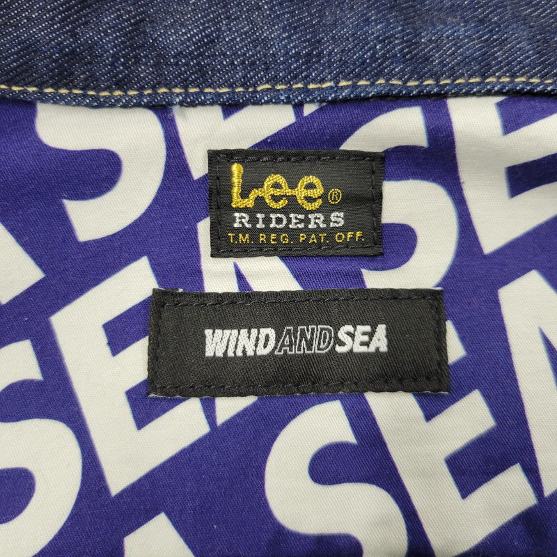 【中古品】【メンズ】 WIND AND SEA × LEE ウィンダンシー × リー LB0470 DENIM JACKET デニム ジャケット アウター 142-260406-cs-24-izu サイズ：L カラー：インディゴ 万代Net店