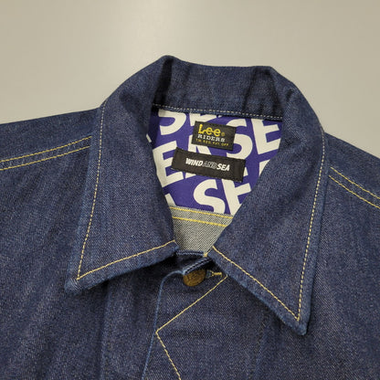 【中古品】【メンズ】 WIND AND SEA × LEE ウィンダンシー × リー LB0470 DENIM JACKET デニム ジャケット アウター 142-260406-cs-24-izu サイズ：L カラー：インディゴ 万代Net店