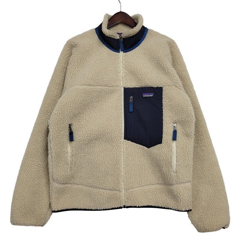 【中古品】【メンズ】 patagonia パタゴニア STY23056FA18 CLASSIC RETRO-X JACKET クラシック レトロX ジャケット アウター 144-260405-kh-13-izu サイズ：M カラー：アイボリー×ネイビー 万代Net店