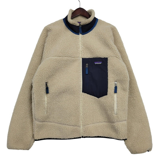 【中古品】【メンズ】 patagonia パタゴニア STY23056FA18 CLASSIC RETRO-X JACKET クラシック レトロX ジャケット アウター 144-260405-kh-13-izu サイズ：M カラー：アイボリー×ネイビー 万代Net店