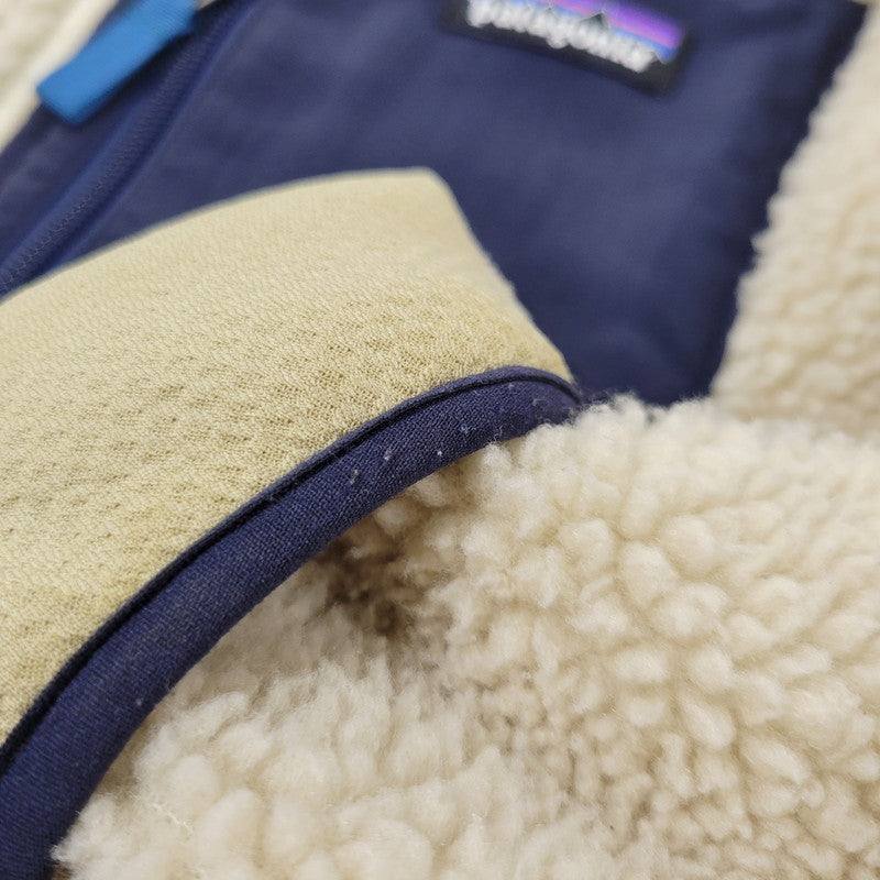 【中古品】【メンズ】 patagonia パタゴニア STY23056FA18 CLASSIC RETRO-X JACKET クラシック レトロX ジャケット アウター 144-260405-kh-13-izu サイズ：M カラー：アイボリー×ネイビー 万代Net店