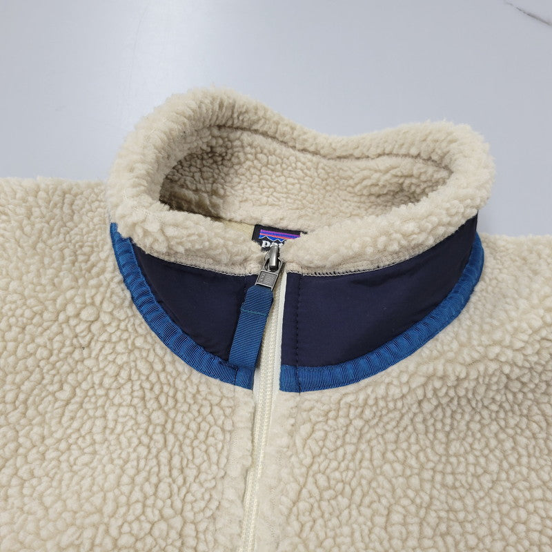 【中古品】【メンズ】 patagonia パタゴニア STY23056FA18 CLASSIC RETRO-X JACKET クラシック レトロX ジャケット アウター 144-260405-kh-13-izu サイズ：M カラー：アイボリー×ネイビー 万代Net店