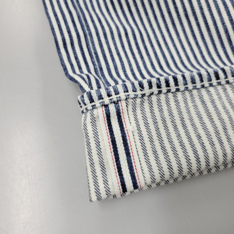 【中古品】【メンズ】 LEVI'S × NIGO リーバイス×ニゴ PC9-A5903-0000 HICKORY STRIPE 501 XX DENIM PANTS ヒッコリーストライプ デニム パンツ ボトムス ズボン 158-260406-cs-19-izu サイズ：34 カラー：ホワイト×ブルー 万代Net店