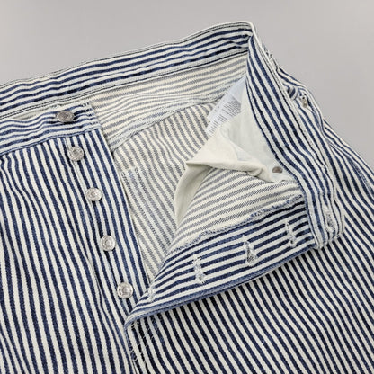 【中古品】【メンズ】 LEVI'S × NIGO リーバイス×ニゴ PC9-A5903-0000 HICKORY STRIPE 501 XX DENIM PANTS ヒッコリーストライプ デニム パンツ ボトムス ズボン 158-260406-cs-19-izu サイズ：34 カラー：ホワイト×ブルー 万代Net店