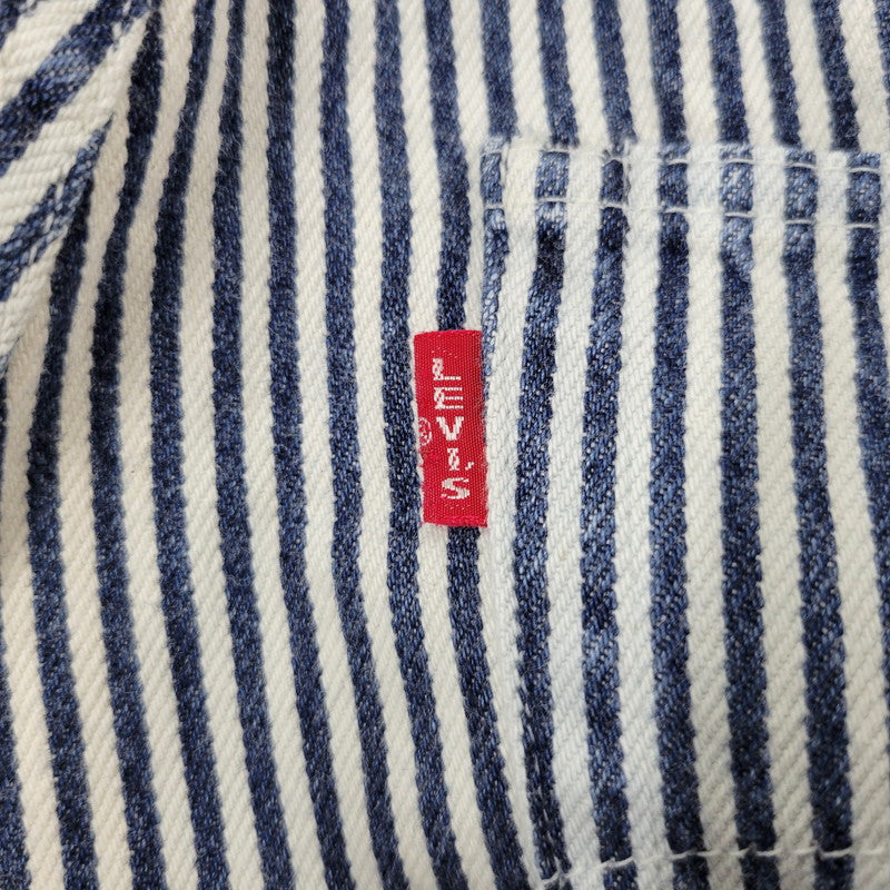 【中古品】【メンズ】 LEVI'S × NIGO リーバイス×ニゴ PC9-A5903-0000 HICKORY STRIPE 501 XX DENIM PANTS ヒッコリーストライプ デニム パンツ ボトムス ズボン 158-260406-cs-19-izu サイズ：34 カラー：ホワイト×ブルー 万代Net店