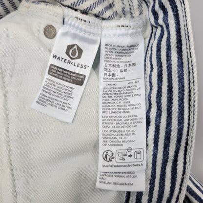 【中古品】【メンズ】 LEVI'S × NIGO リーバイス×ニゴ PC9-A5903-0000 HICKORY STRIPE 501 XX DENIM PANTS ヒッコリーストライプ デニム パンツ ボトムス ズボン 158-260406-cs-19-izu サイズ：34 カラー：ホワイト×ブルー 万代Net店