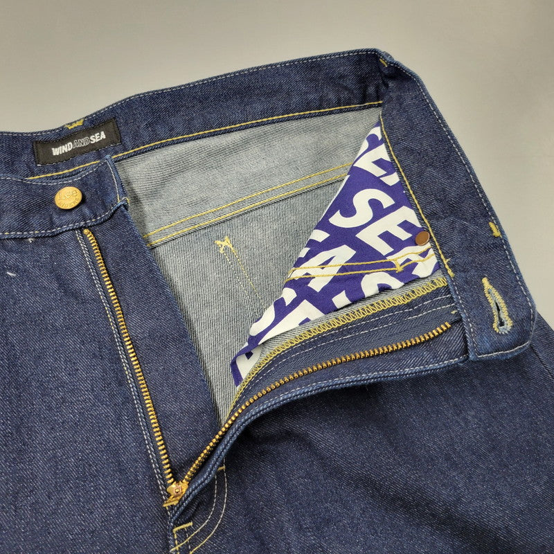 【中古品】【メンズ】 WIND AND SEA × LEE ウィンダンシー × リー LB0471 ZIP FLY DENIM PANTS ジップ フライ デニム パンツ ボトムス ズボン 153-260406-cs-18-izu サイズ：L カラー：インディゴ 万代Net店