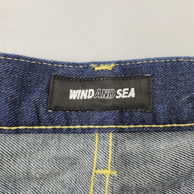 【中古品】【メンズ】 WIND AND SEA × LEE ウィンダンシー × リー LB0471 ZIP FLY DENIM PANTS ジップ フライ デニム パンツ ボトムス ズボン 153-260406-cs-18-izu サイズ：L カラー：インディゴ 万代Net店