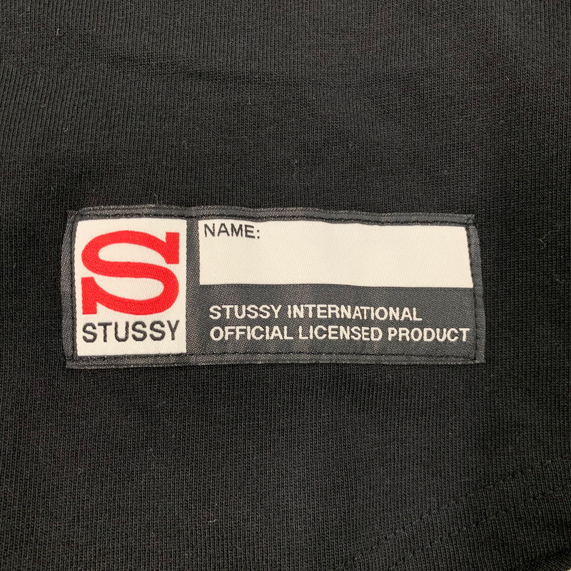 【中古品】【メンズ】 STUSSY ステューシー OLD ENGLISH BASEBALL SHIRT オールドイングリッシュ ベースボール シャツ トップス 142-260409-kh-03-izu サイズ：S カラー：ブラック×ホワイト 万代Net店