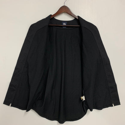 【中古品】【メンズ】 STUSSY ステューシー OLD ENGLISH BASEBALL SHIRT オールドイングリッシュ ベースボール シャツ トップス 142-260409-kh-03-izu サイズ：S カラー：ブラック×ホワイト 万代Net店
