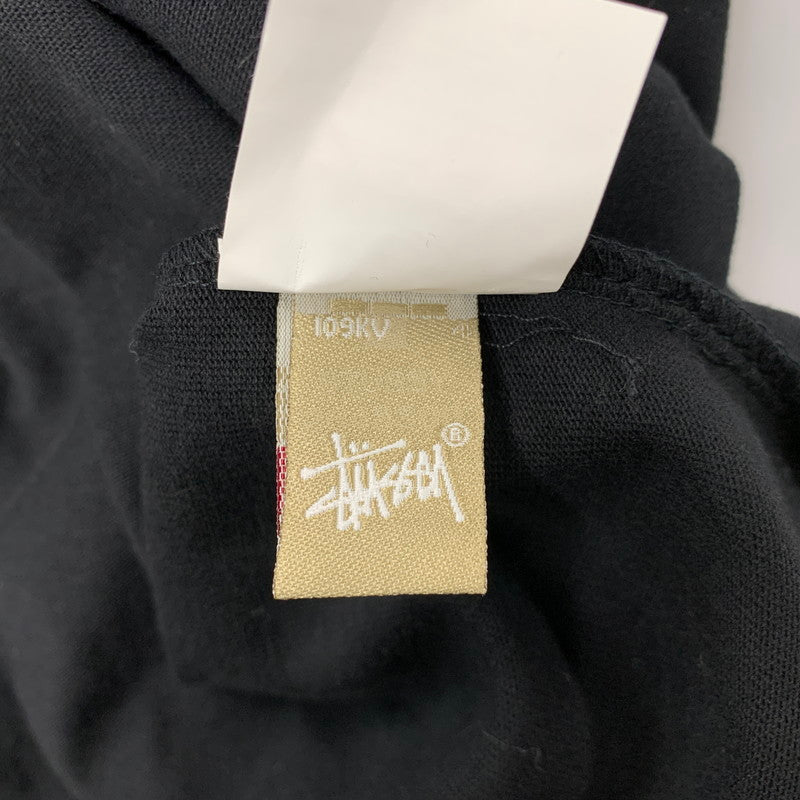 【中古品】【メンズ】 STUSSY ステューシー OLD ENGLISH BASEBALL SHIRT オールドイングリッシュ ベースボール シャツ トップス 142-260409-kh-03-izu サイズ：S カラー：ブラック×ホワイト 万代Net店