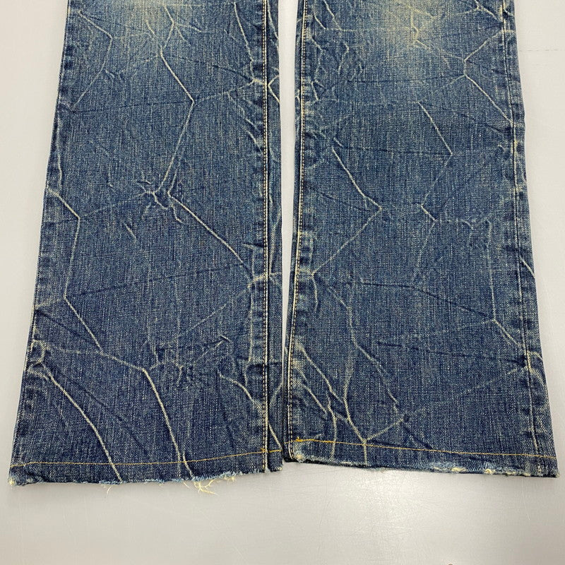 【中古品】【メンズ】 HYSTERIC GLAMOUR ヒステリックグラマー STUDS PAINT BUTTONFLY DENIM PANTS スタッズ ペイント ボタンフライ デニム パンツ ボトムス ズボン 151-260406-cs-01-izu サイズ：34 カラー：インディゴ 万代Net店