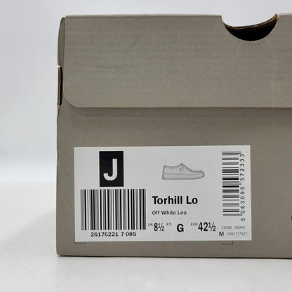 【中古美品】【メンズ】 Clarks クラークス TORHILL LO 13288 26176221 トーヒルロー シューズ 靴 164-260406-as-08-izu サイズ：US9.5 カラー：OFF WHITE LEA 万代Net店