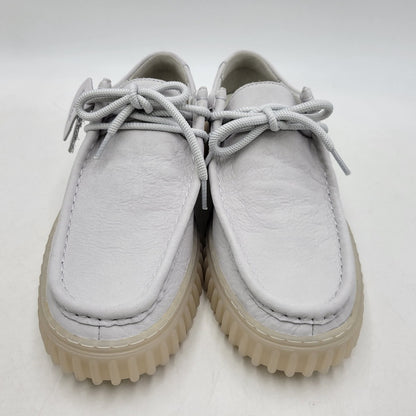 【中古美品】【メンズ】 Clarks クラークス TORHILL LO 13288 26176221 トーヒルロー シューズ 靴 164-260406-as-08-izu サイズ：US9.5 カラー：OFF WHITE LEA 万代Net店