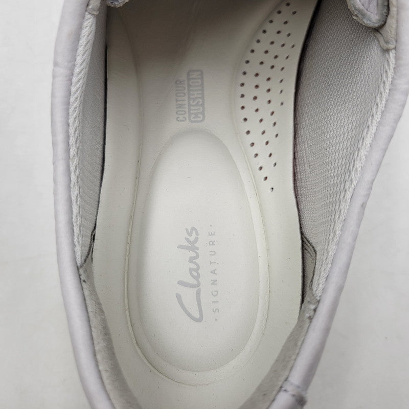 【中古美品】【メンズ】 Clarks クラークス TORHILL LO 13288 26176221 トーヒルロー シューズ 靴 164-260406-as-08-izu サイズ：US9.5 カラー：OFF WHITE LEA 万代Net店