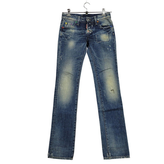 【中古品】【メンズ】 DSQUARED2 ディースクエアード 72LA028 PATCHWORK DENIM PANTS パッチワーク デニム パンツ ボトムス ズボン 152-260406-cs-17-izu サイズ：38 カラー：インディゴ 万代Net店