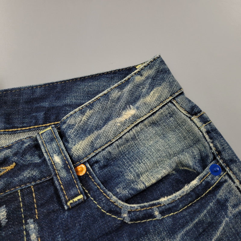 【中古品】【メンズ】 DSQUARED2 ディースクエアード 72LA028 PATCHWORK DENIM PANTS パッチワーク デニム パンツ ボトムス ズボン 152-260406-cs-17-izu サイズ：38 カラー：インディゴ 万代Net店