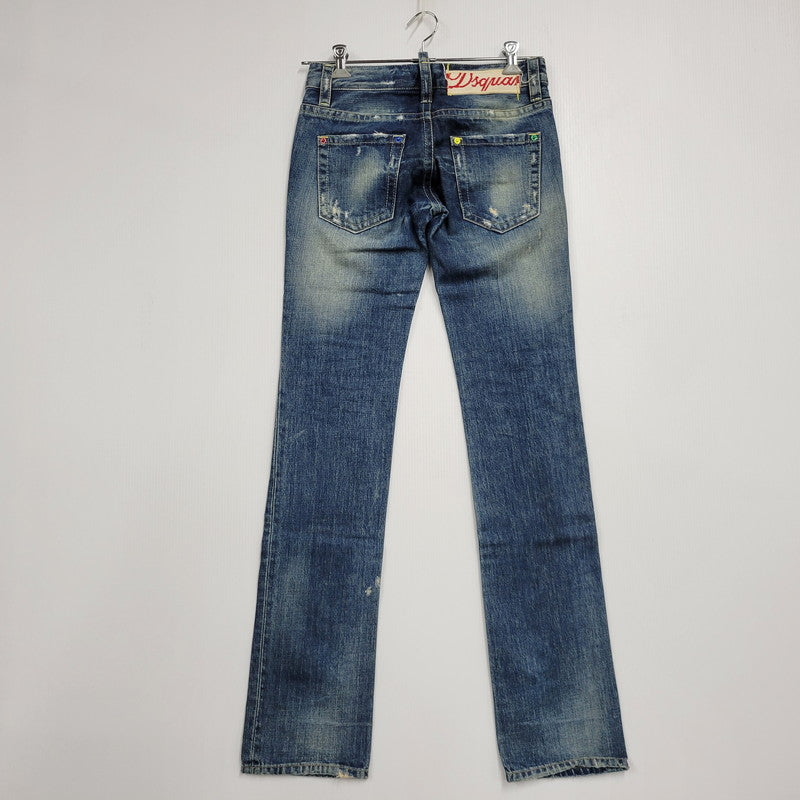 【中古品】【メンズ】 DSQUARED2 ディースクエアード 72LA028 PATCHWORK DENIM PANTS パッチワーク デニム パンツ ボトムス ズボン 152-260406-cs-17-izu サイズ：38 カラー：インディゴ 万代Net店