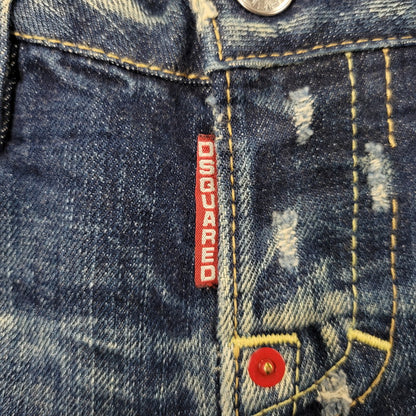 【中古品】【メンズ】 DSQUARED2 ディースクエアード 72LA028 PATCHWORK DENIM PANTS パッチワーク デニム パンツ ボトムス ズボン 152-260406-cs-17-izu サイズ：38 カラー：インディゴ 万代Net店