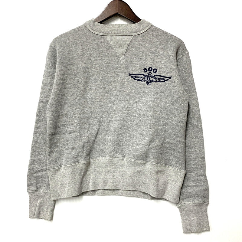 【中古品】【メンズ】 CUSHMAN クッシュマン DOUBLE V-GAZETTE CREWNECK SWEAT ダブル ブイガゼット クルーネック スウェット トップス 長袖 145-260409-cs-17-izu サイズ：S カラー：グレー 万代Net店