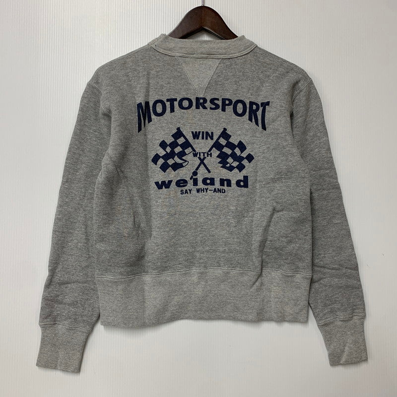 【中古品】【メンズ】 CUSHMAN クッシュマン DOUBLE V-GAZETTE CREWNECK SWEAT ダブル ブイガゼット クルーネック スウェット トップス 長袖 145-260409-cs-17-izu サイズ：S カラー：グレー 万代Net店