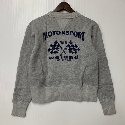 【中古品】【メンズ】 CUSHMAN クッシュマン DOUBLE V-GAZETTE CREWNECK SWEAT ダブル ブイガゼット クルーネック スウェット トップス 長袖 145-260409-cs-17-izu サイズ：S カラー：グレー 万代Net店