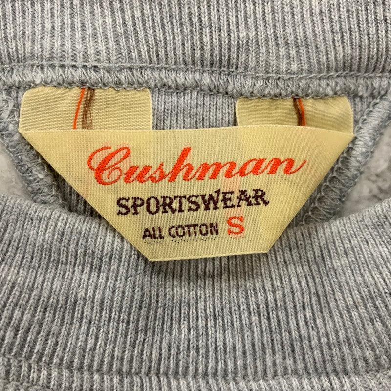 【中古品】【メンズ】 CUSHMAN クッシュマン DOUBLE V-GAZETTE CREWNECK SWEAT ダブル ブイガゼット クルーネック スウェット トップス 長袖 145-260409-cs-17-izu サイズ：S カラー：グレー 万代Net店