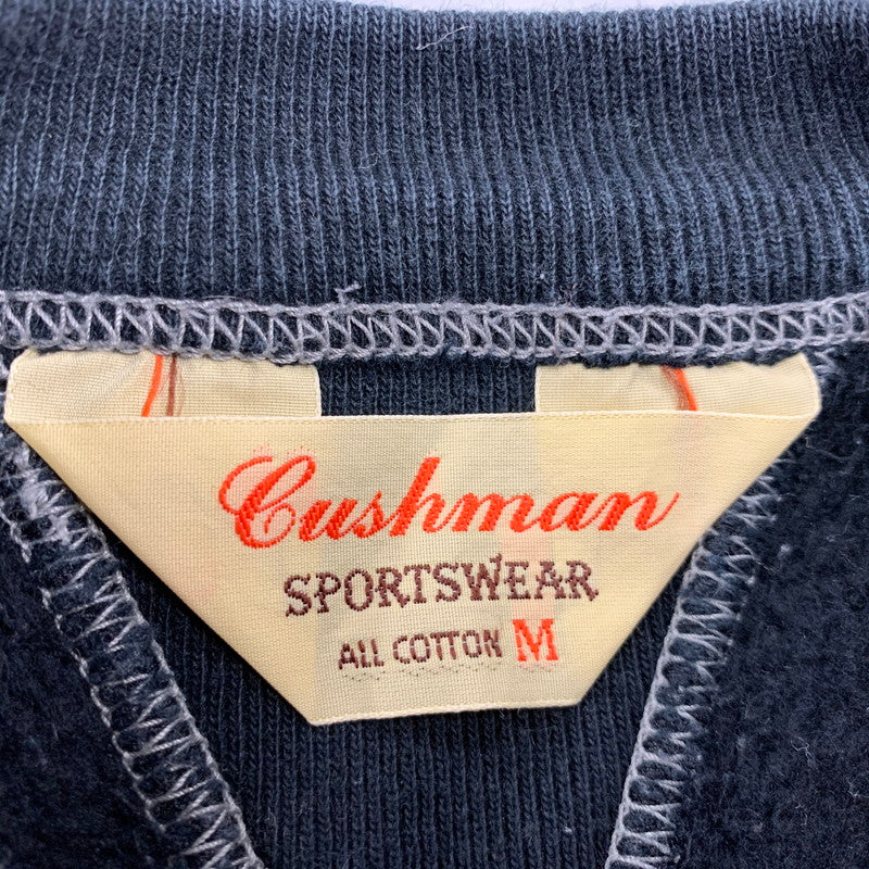 【中古品】【メンズ】 CUSHMAN クッシュマン DOUBLE V-GAZETTE CLOVER PRINT CREWNECK SWEAT ダブル ブイガゼット クローバー プリント クルーネック スウェット トップス 長袖 145-260409-cs-16-izu サイズ：M カラー：ブラック 万代Net店