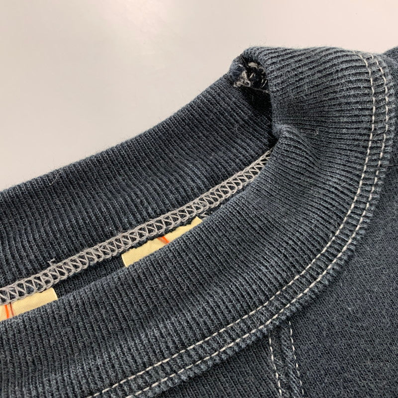 【中古品】【メンズ】 CUSHMAN クッシュマン DOUBLE V-GAZETTE CLOVER PRINT CREWNECK SWEAT ダブル ブイガゼット クローバー プリント クルーネック スウェット トップス 長袖 145-260409-cs-16-izu サイズ：M カラー：ブラック 万代Net店