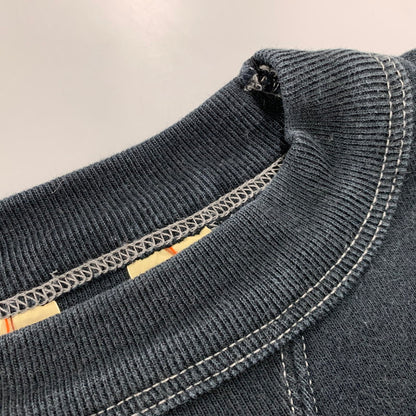 【中古品】【メンズ】 CUSHMAN クッシュマン DOUBLE V-GAZETTE CLOVER PRINT CREWNECK SWEAT ダブル ブイガゼット クローバー プリント クルーネック スウェット トップス 長袖 145-260409-cs-16-izu サイズ：M カラー：ブラック 万代Net店