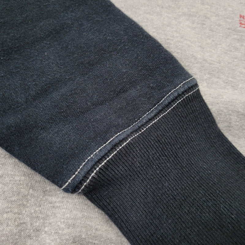 【中古品】【メンズ】 CUSHMAN クッシュマン FREEDOM SLEEVE 2-TONE PRINT SWEAT フリーダム スリーブ 2トーン プリント スウェット 145-260720-as-03-izu サイズ：S カラー：グレー×ブラック 万代Net店