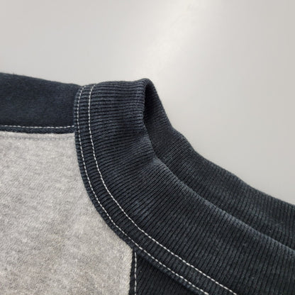 【中古品】【メンズ】 CUSHMAN クッシュマン FREEDOM SLEEVE 2-TONE PRINT SWEAT フリーダム スリーブ 2トーン プリント スウェット 145-260720-as-03-izu サイズ：S カラー：グレー×ブラック 万代Net店