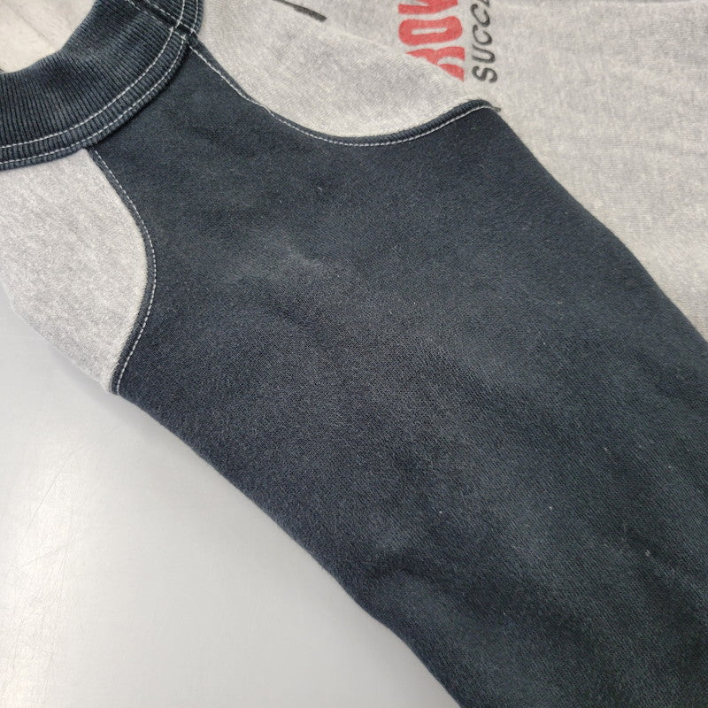 【中古品】【メンズ】 CUSHMAN クッシュマン FREEDOM SLEEVE 2-TONE PRINT SWEAT フリーダム スリーブ 2トーン プリント スウェット 145-260720-as-03-izu サイズ：S カラー：グレー×ブラック 万代Net店