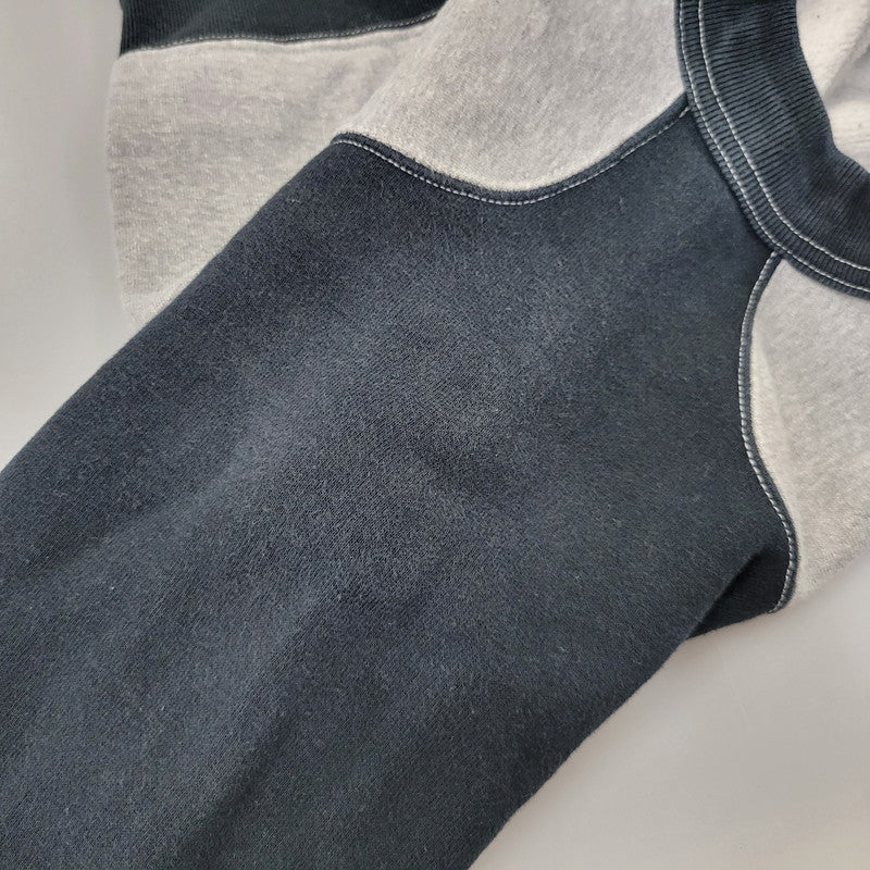 【中古品】【メンズ】 CUSHMAN クッシュマン FREEDOM SLEEVE 2-TONE PRINT SWEAT フリーダム スリーブ 2トーン プリント スウェット 145-260720-as-03-izu サイズ：S カラー：グレー×ブラック 万代Net店