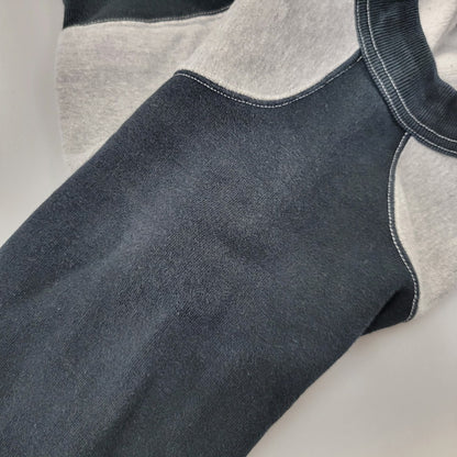 【中古品】【メンズ】 CUSHMAN クッシュマン FREEDOM SLEEVE 2-TONE PRINT SWEAT フリーダム スリーブ 2トーン プリント スウェット 145-260720-as-03-izu サイズ：S カラー：グレー×ブラック 万代Net店