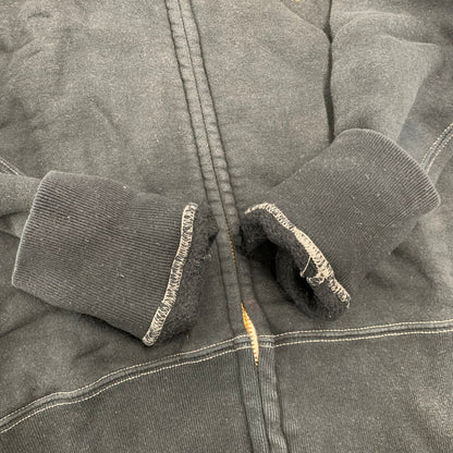 【中古品】【メンズ】 CUSHMAN クッシュマン FULL ZIP PRINT SWEAT フル ジップ プリント スウェット トップス 長袖 145-260409-cs-15-izu サイズ：S カラー：ブラック 万代Net店