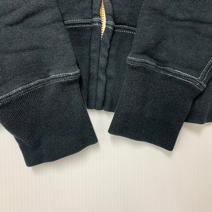 【中古品】【メンズ】 CUSHMAN クッシュマン FULL ZIP PRINT SWEAT フル ジップ プリント スウェット トップス 長袖 145-260409-cs-15-izu サイズ：S カラー：ブラック 万代Net店