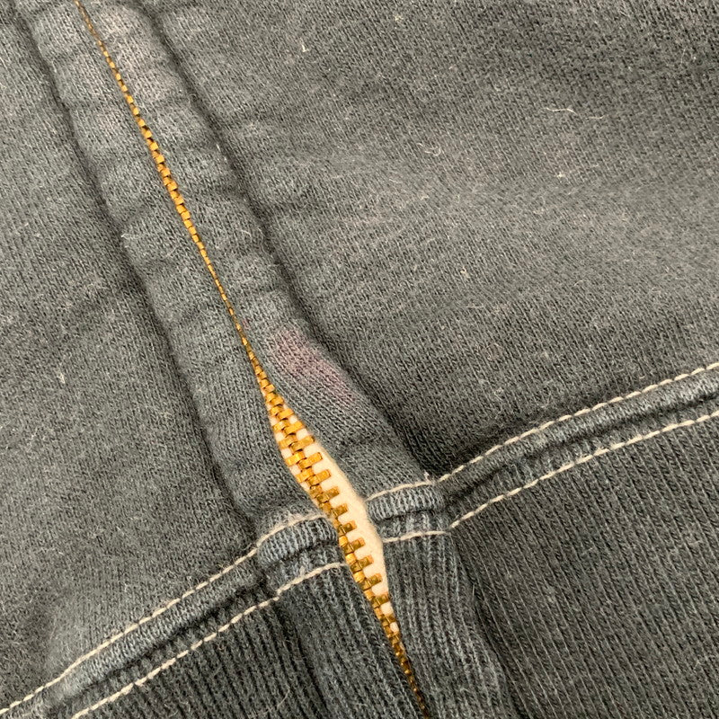 【中古品】【メンズ】 CUSHMAN クッシュマン FULL ZIP PRINT SWEAT フル ジップ プリント スウェット トップス 長袖 145-260409-cs-15-izu サイズ：S カラー：ブラック 万代Net店